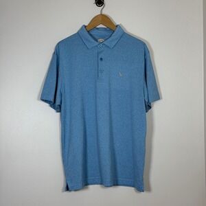 Callaway Mens Polo Shirt Size L Blue Opti-Dri Moisture Wicking Golf Casual